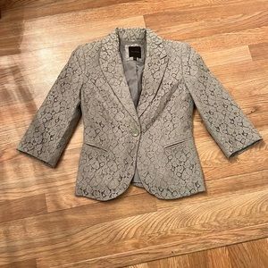 The Limited Padded Shoulder Lace Blazer